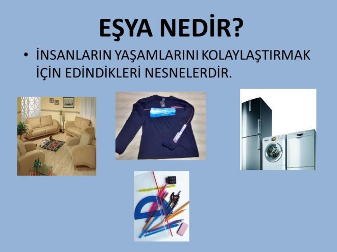 Eşya Nedir
